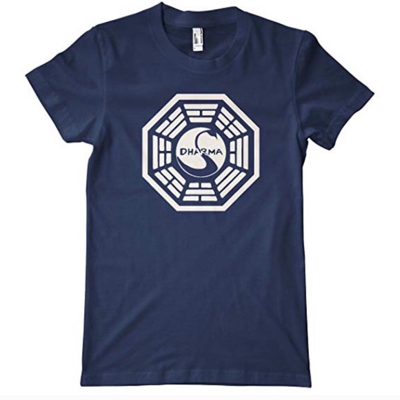 LOST TV Show Dharma Initiative Swan Logo Shirt - Picture 1 of 5